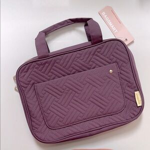 BAGSMART Quilted Purple Toiletry Bag